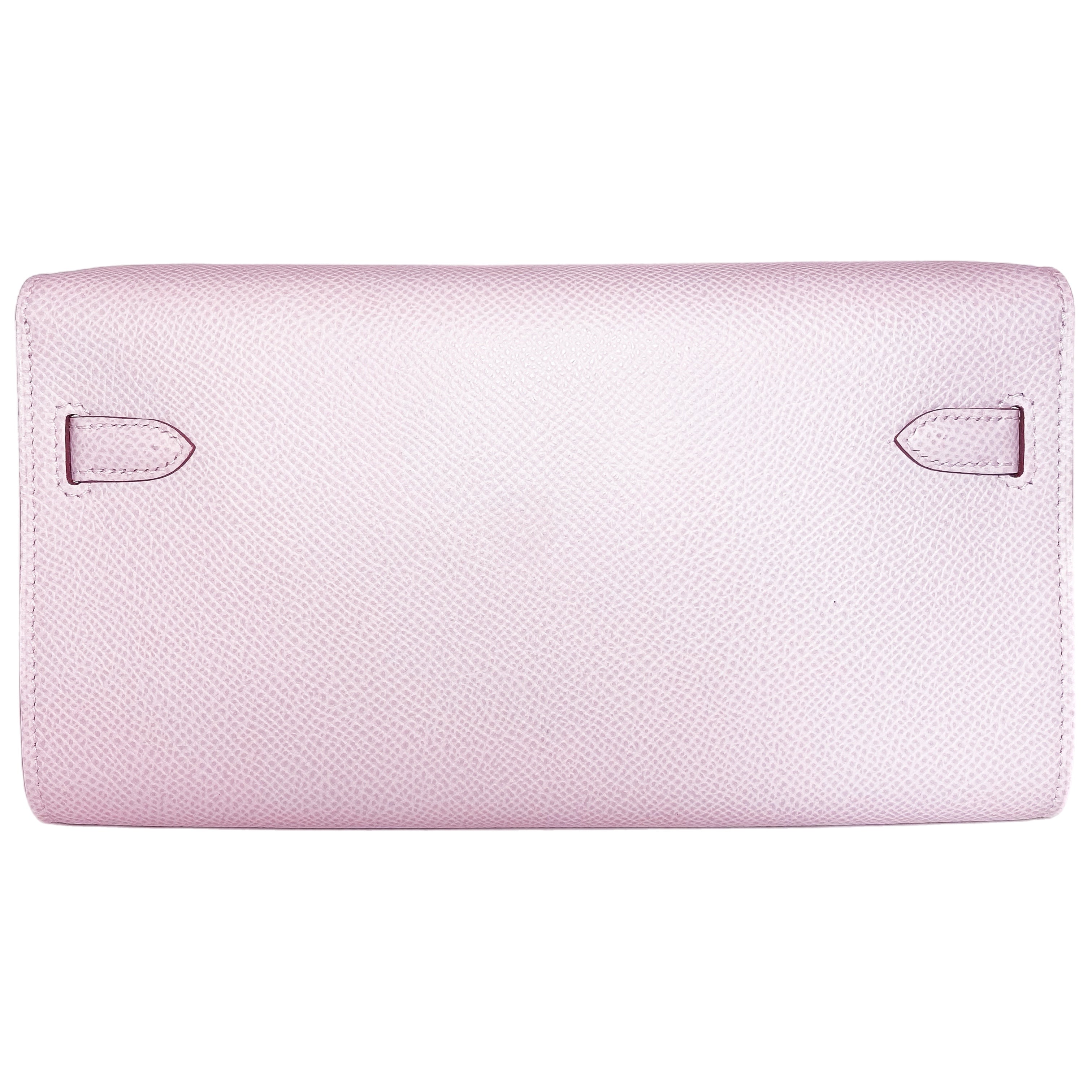 Hermes Kelly To Go Mauve Pale Palladium Hardware