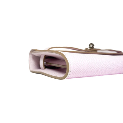 Hermes Kelly To Go Mauve Pale Palladium Hardware