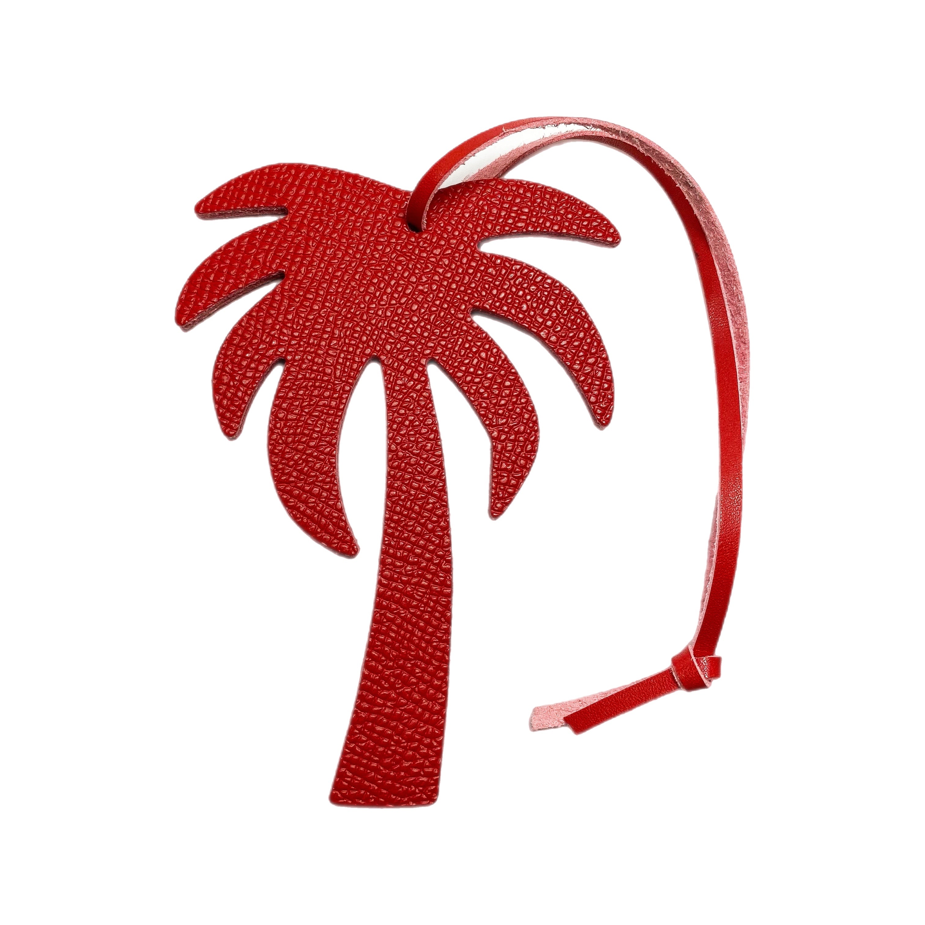 Palm Tree Leather Bag Charm