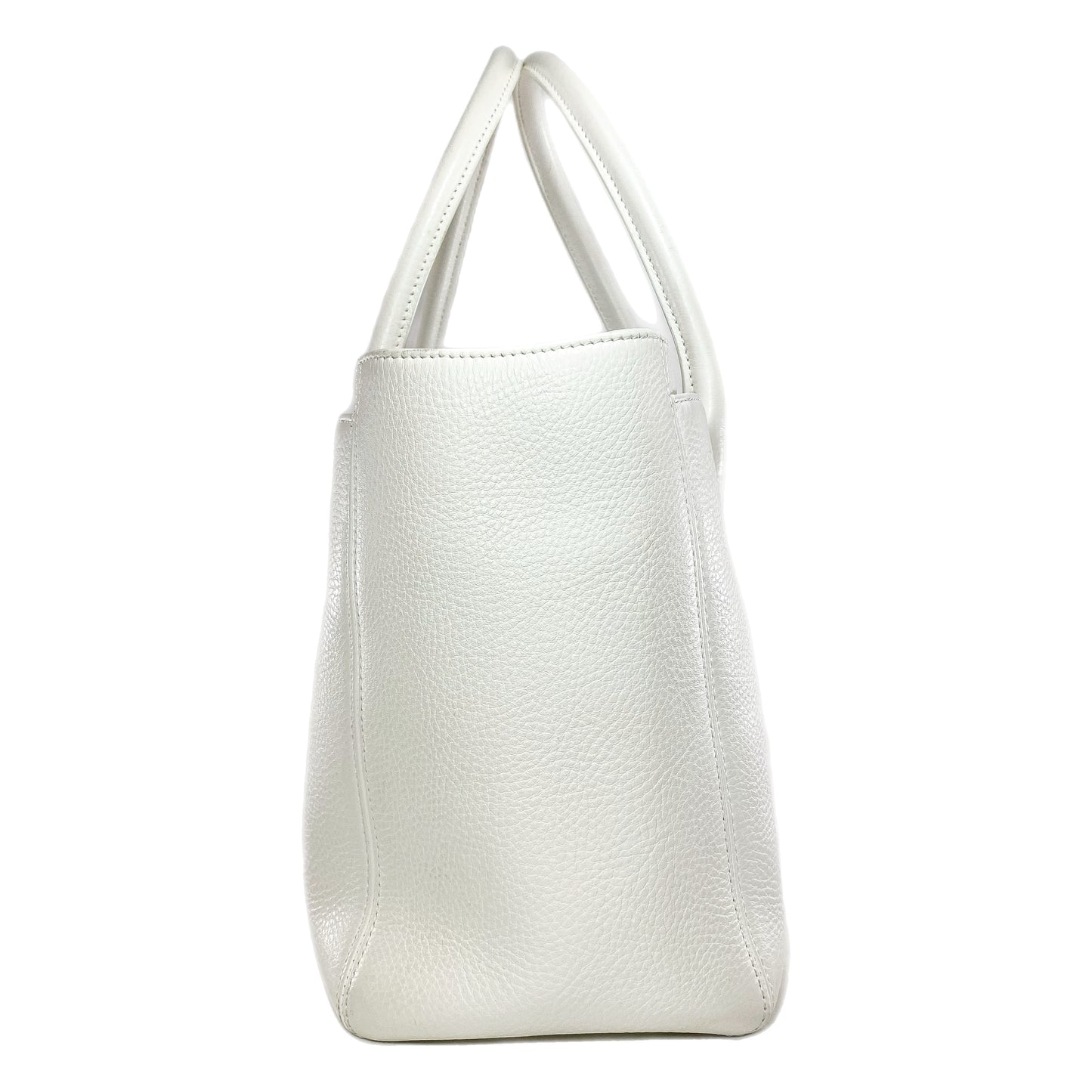 Chanel White Executive Cerf Tote Bag