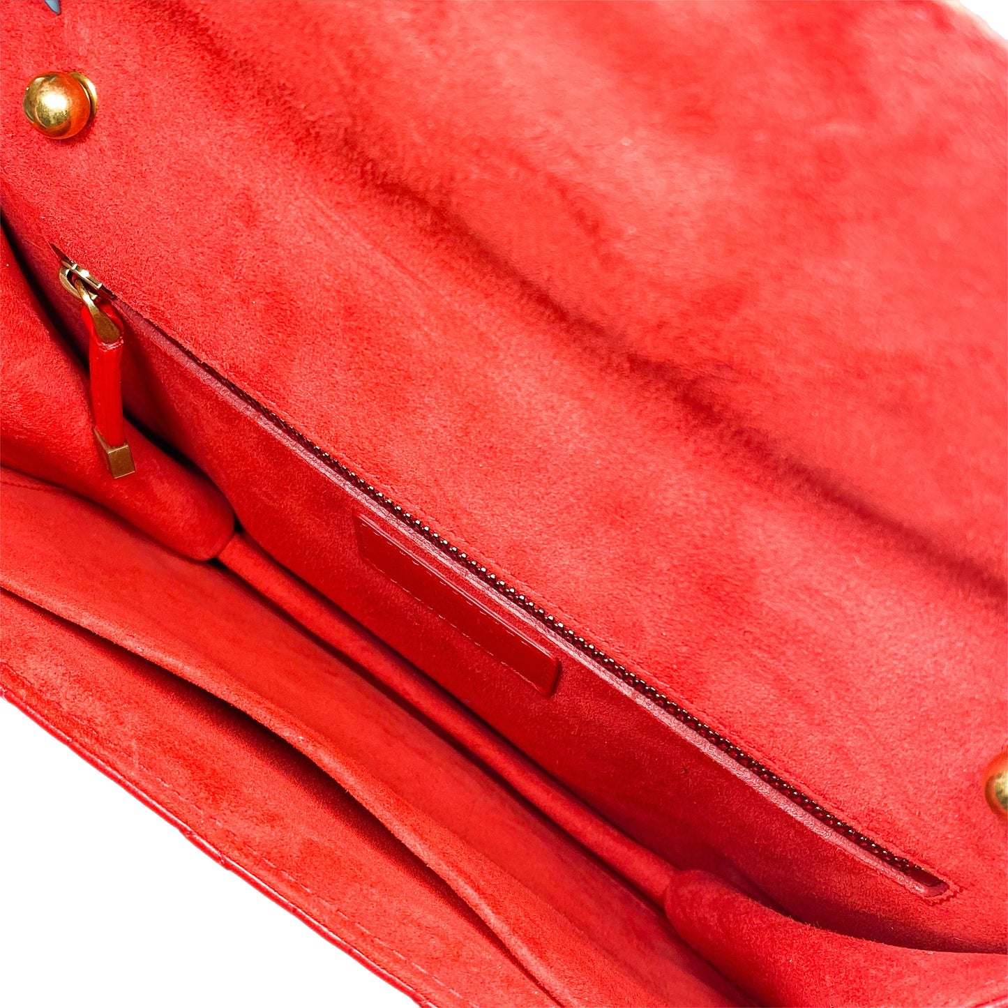 Dior Red Dioraddict Cannage Flap Bag