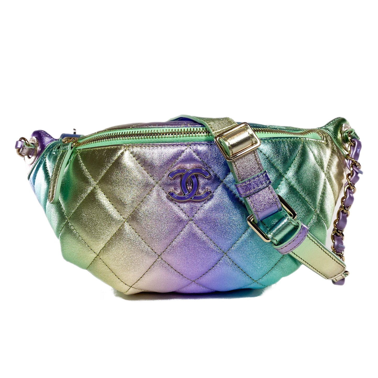 Chanel Metallic Rainbow Waist Bag