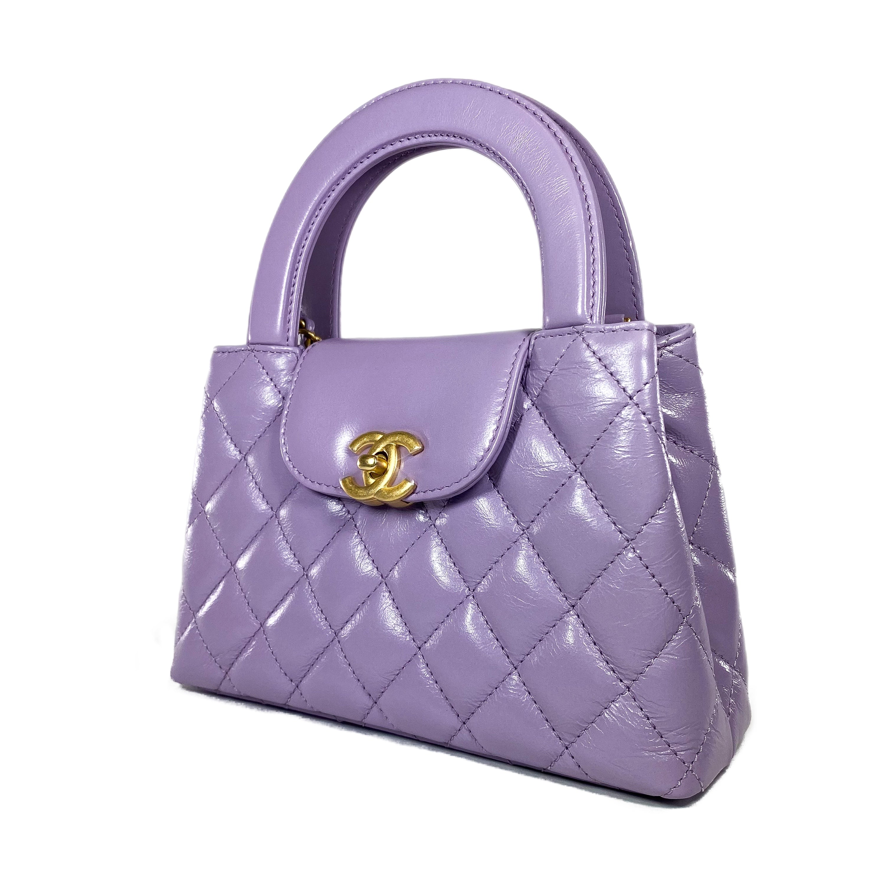 Chanel Lilac Nano Kelly Top Handle