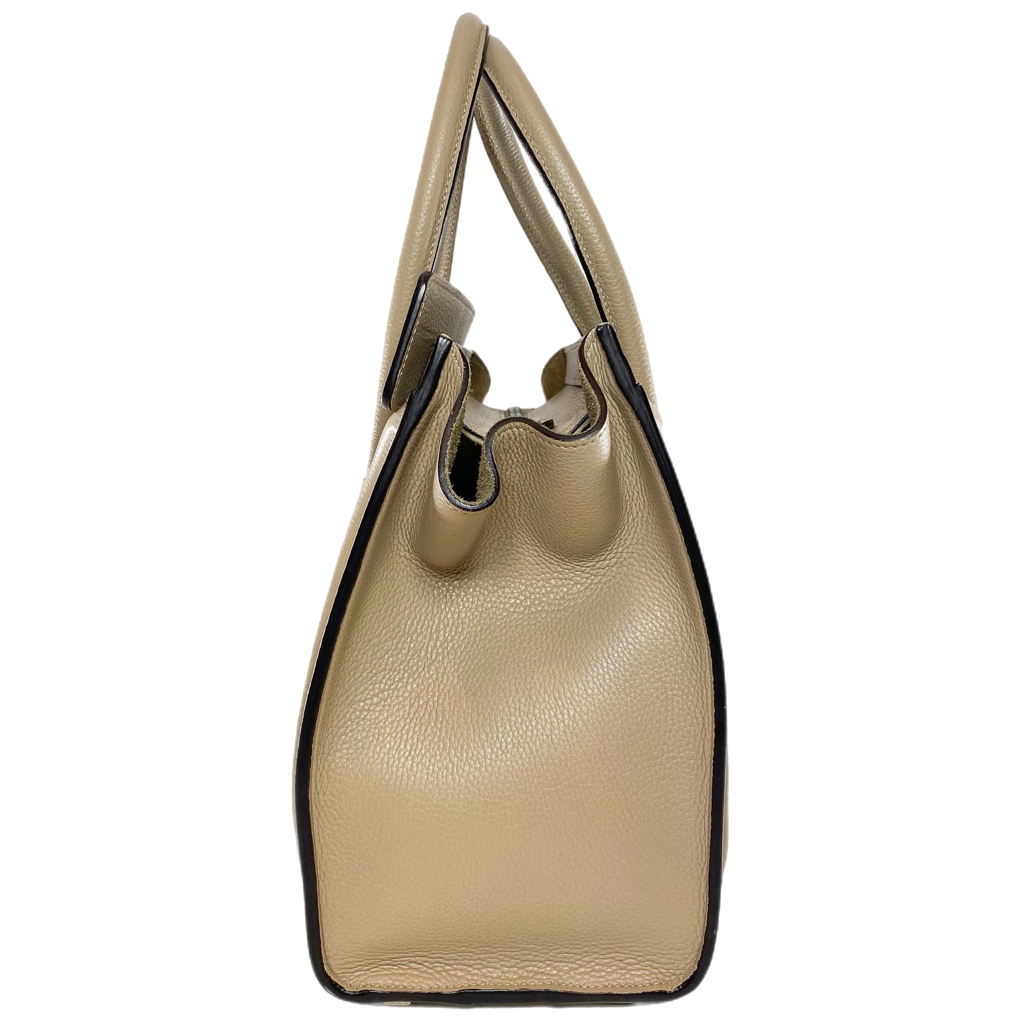Celine Beige Micro Luggage Shopper