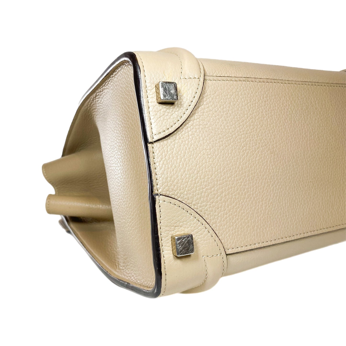 Celine Beige Micro Luggage Shopper