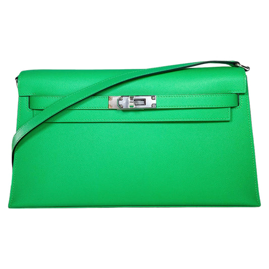 Hermes Kelly Elan Vert Comics Veau Madame Palladium Hardware