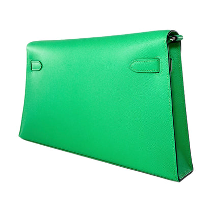 Hermes Kelly Elan Vert Comics Veau Madame Palladium Hardware