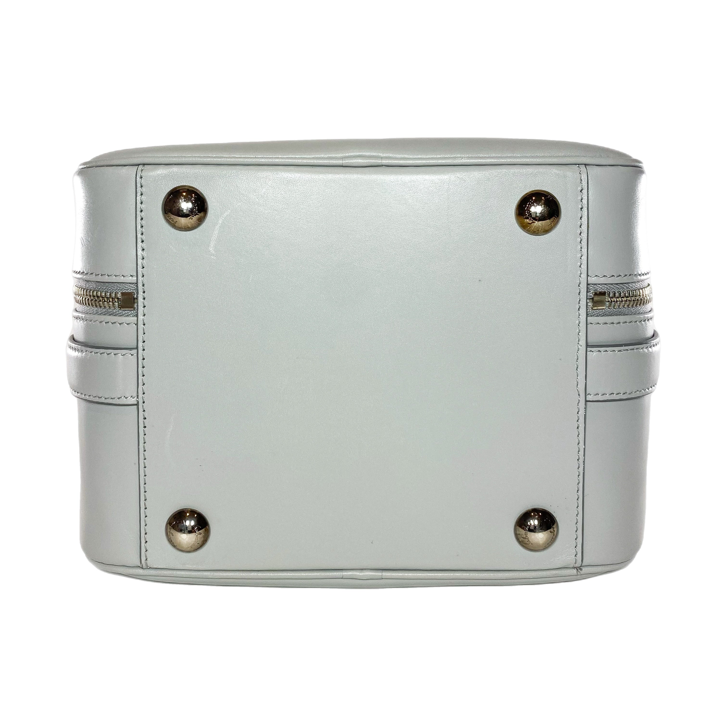 Ferragamo Gray Bowler Bag