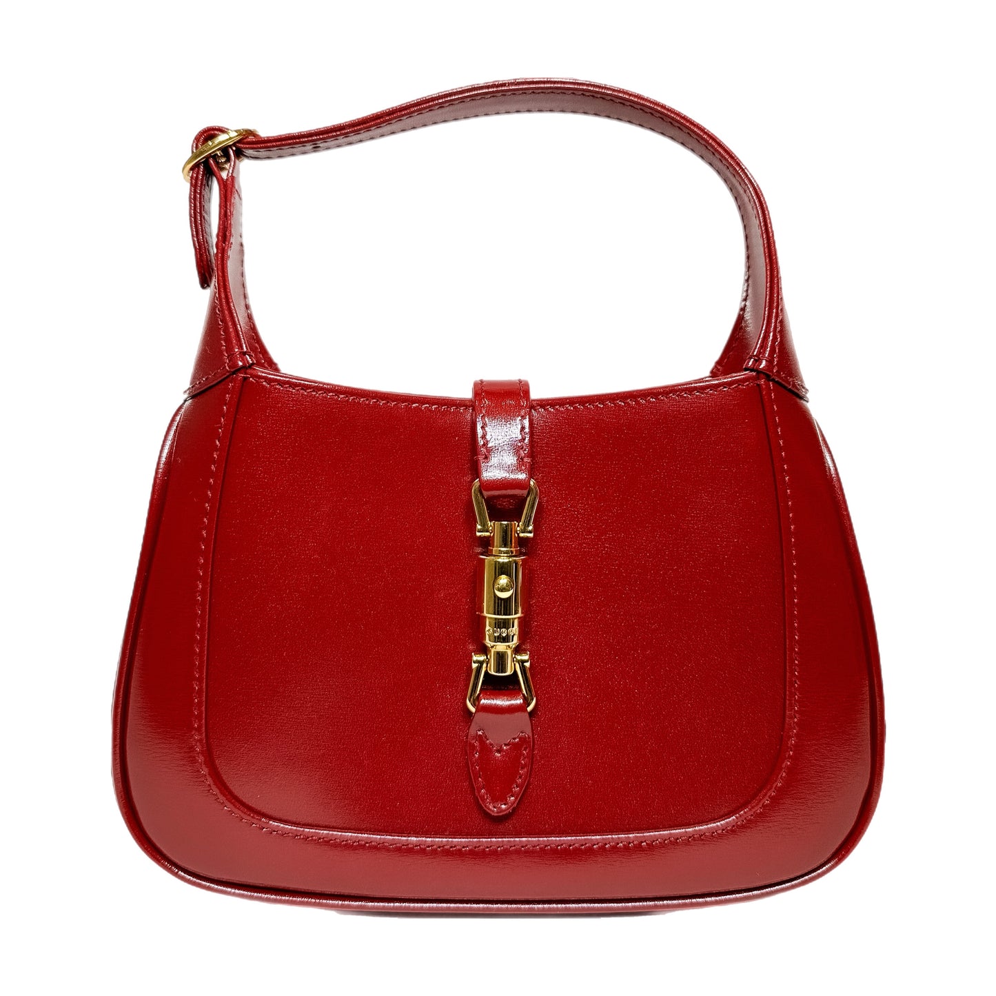 Gucci Cherry Red Boarded Lux Mini Jackie 1961
