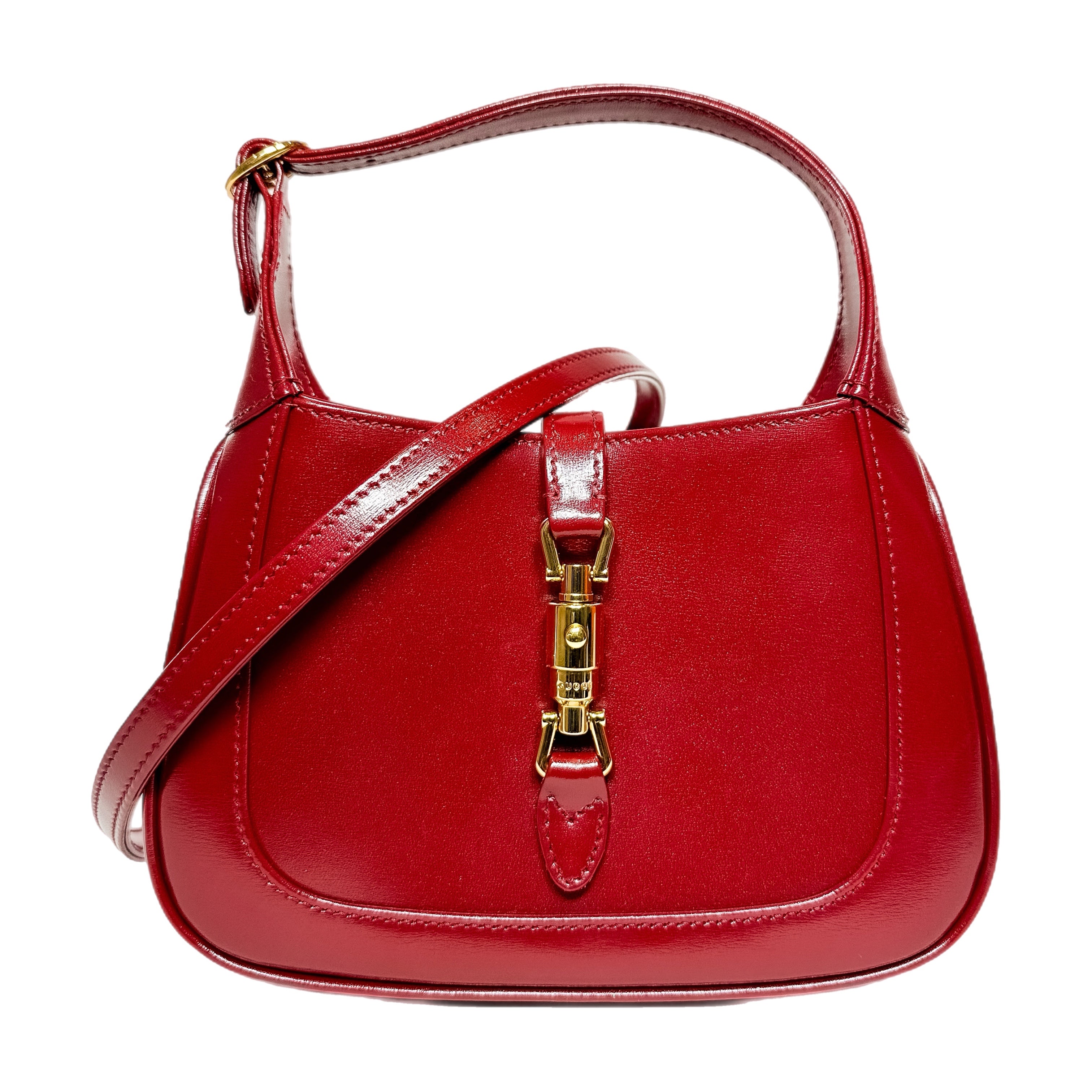Gucci Cherry Red Boarded Lux Mini Jackie 1961 | Consign of the Times ™