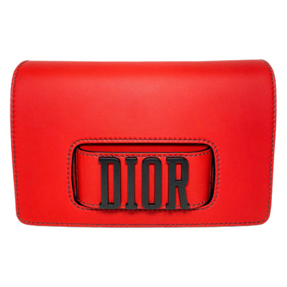 Dior Red Black Dio(r)evolution Flap Bag