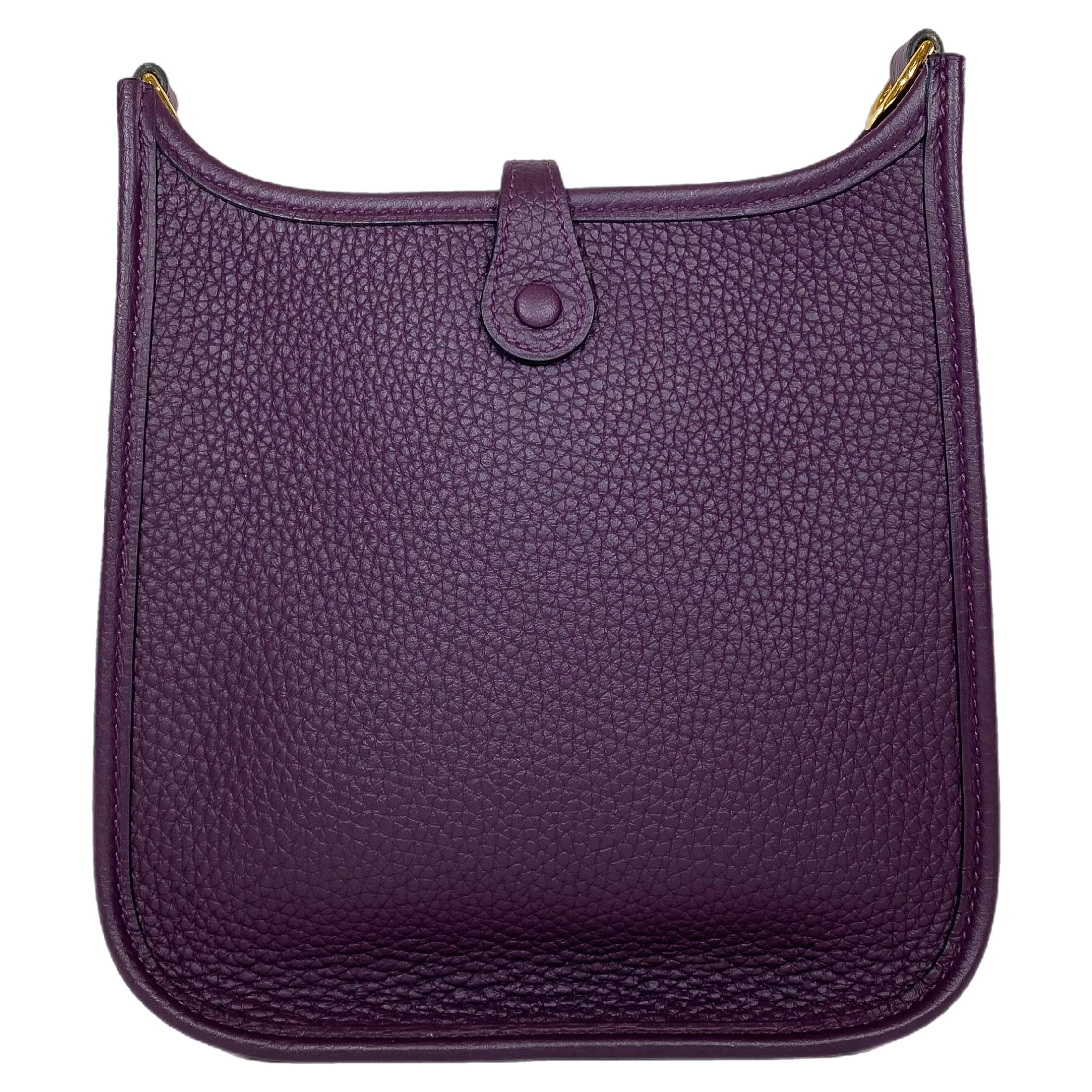 Hermes Evelyne TPM Cassis Clemence Gold Hardware