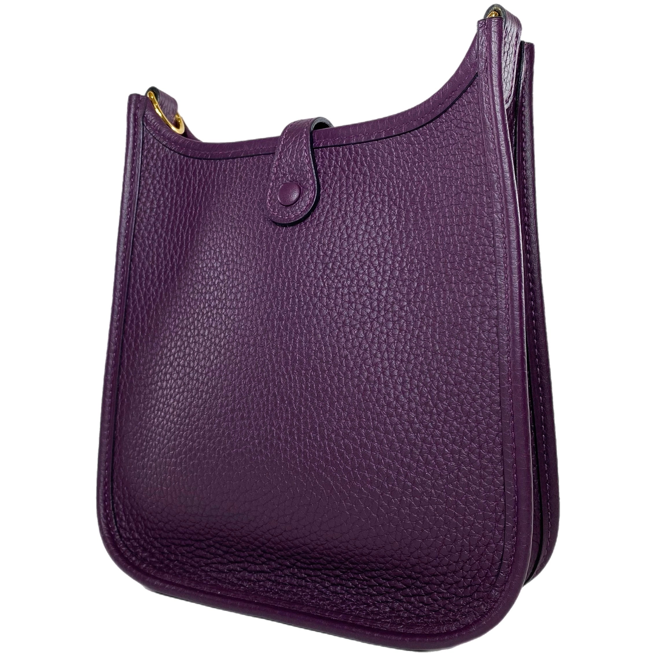 Hermes Evelyne TPM Cassis Clemence Gold Hardware