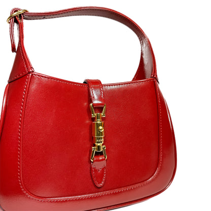 Gucci Cherry Red Boarded Lux Mini Jackie 1961