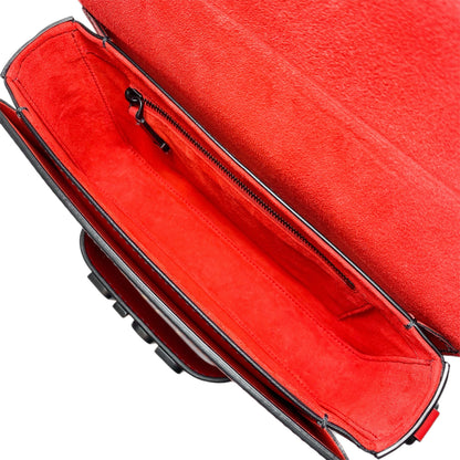 Dior Red Black Dio(r)evolution Flap Bag