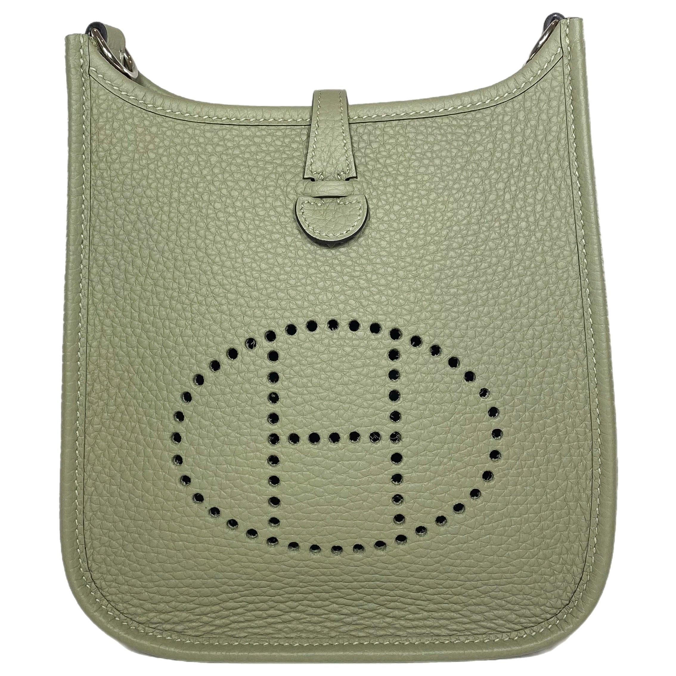Hermes Evelyne TPM Sauge Clemence Palladium Hardware