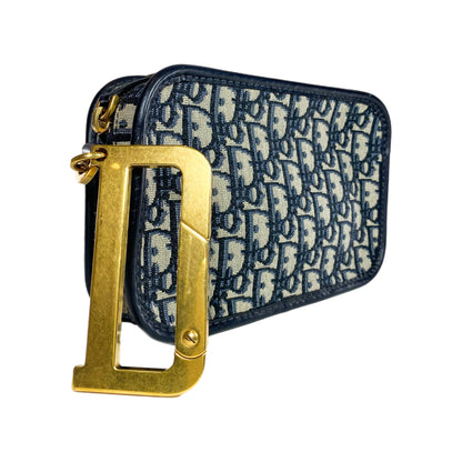 Dior Diorquake Navy Oblique Clutch