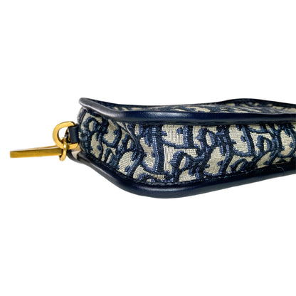 Dior Diorquake Navy Oblique Clutch