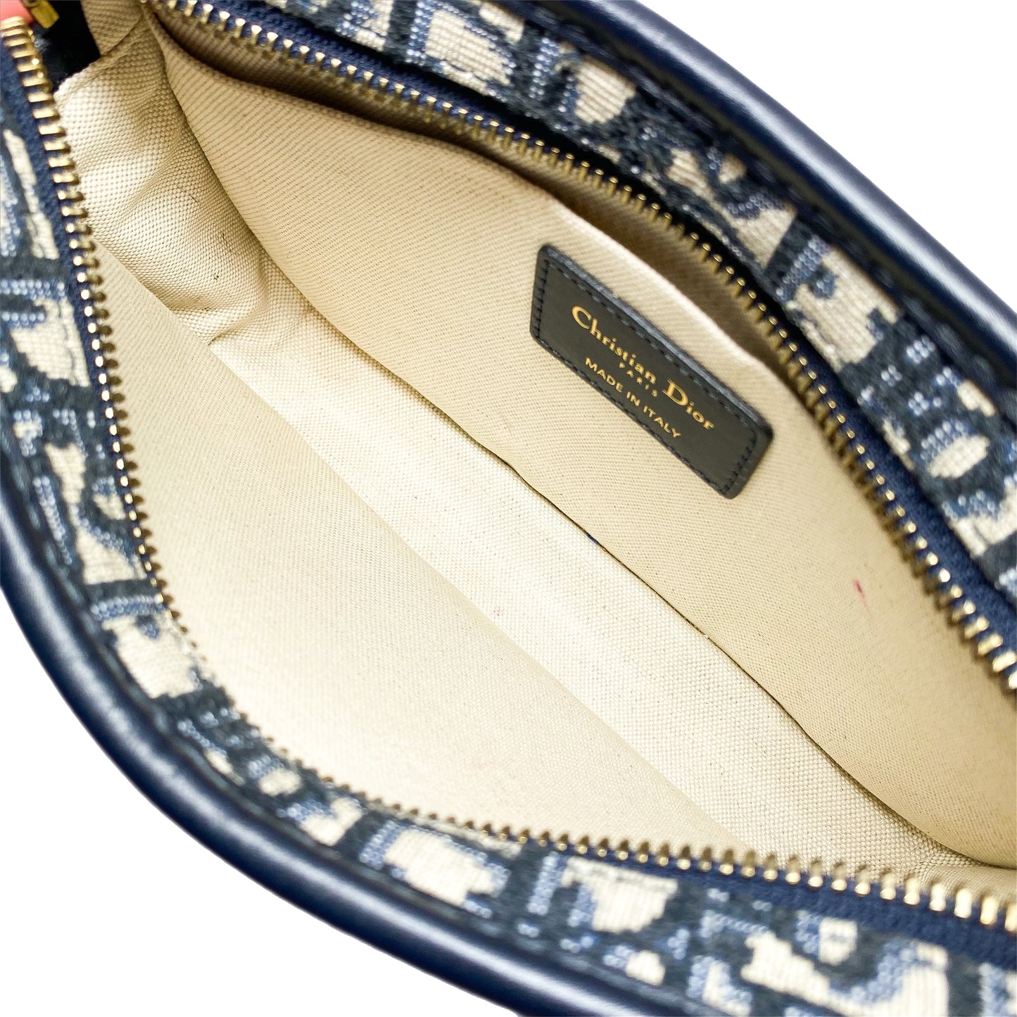 Dior Diorquake Navy Oblique Clutch