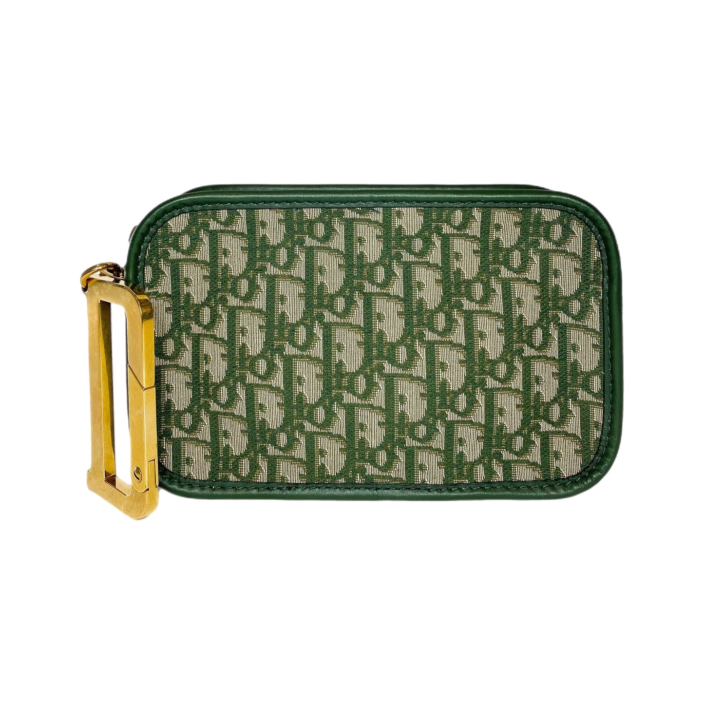 Dior Diorquake Green Oblique Clutch