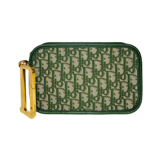 Dior Diorquake Green Oblique Clutch
