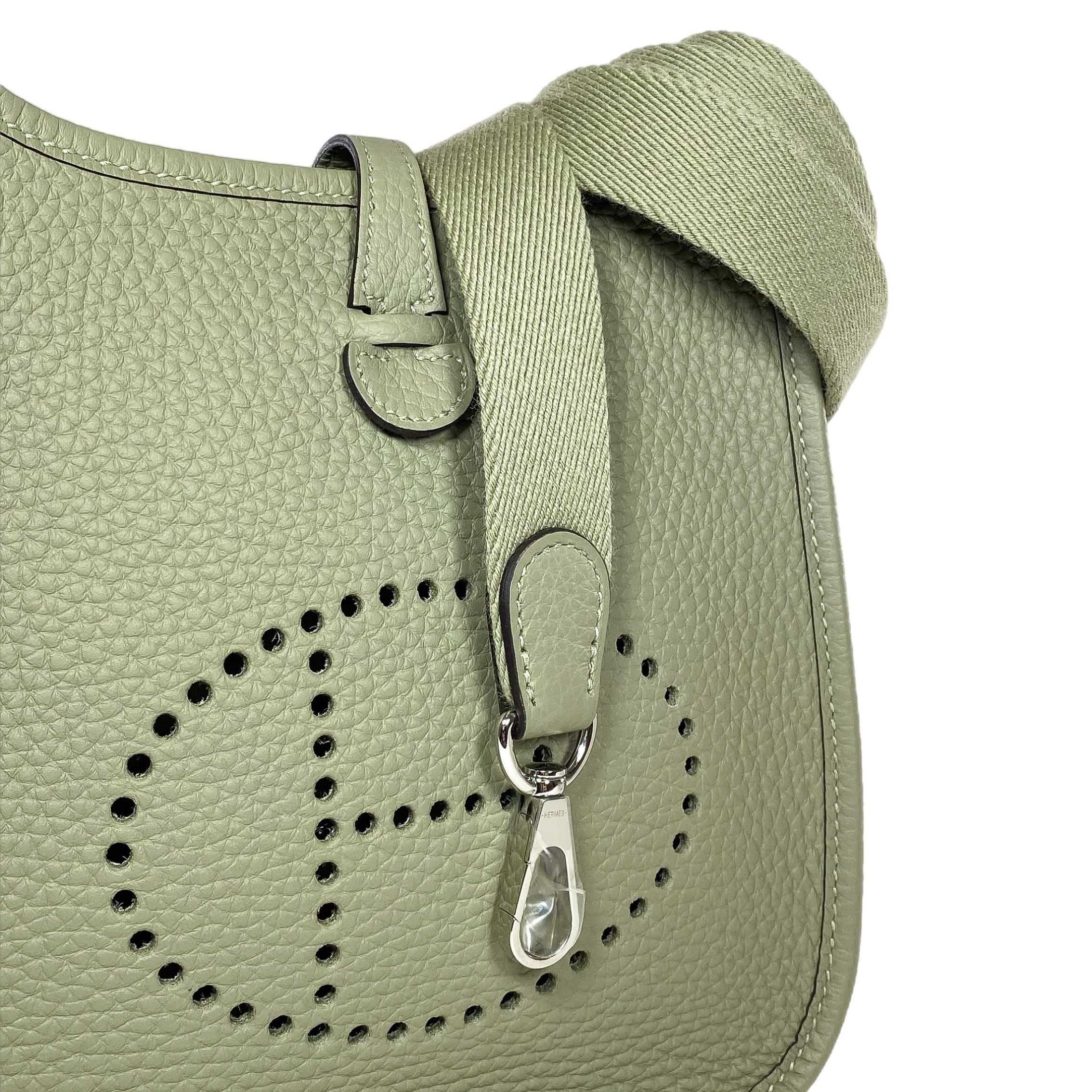 Hermes Evelyne TPM Sauge Clemence Palladium Hardware
