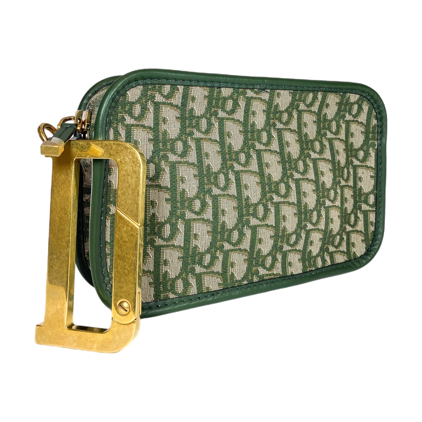 Dior Diorquake Green Oblique Clutch