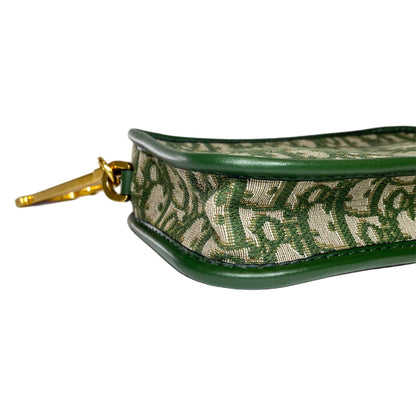 Dior Diorquake Green Oblique Clutch