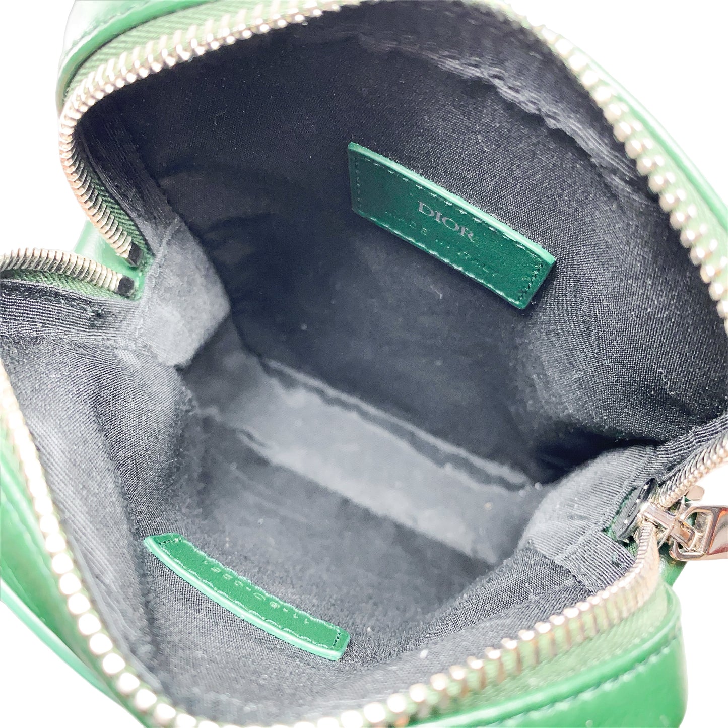 Dior Green Galaxy Oblique Perforated World Tour Messenger Pouch