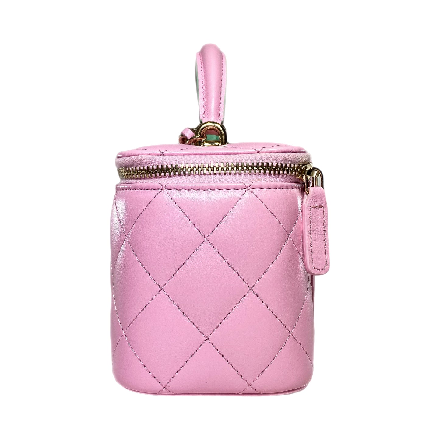 Chanel Pink Mint Green Vanity Case