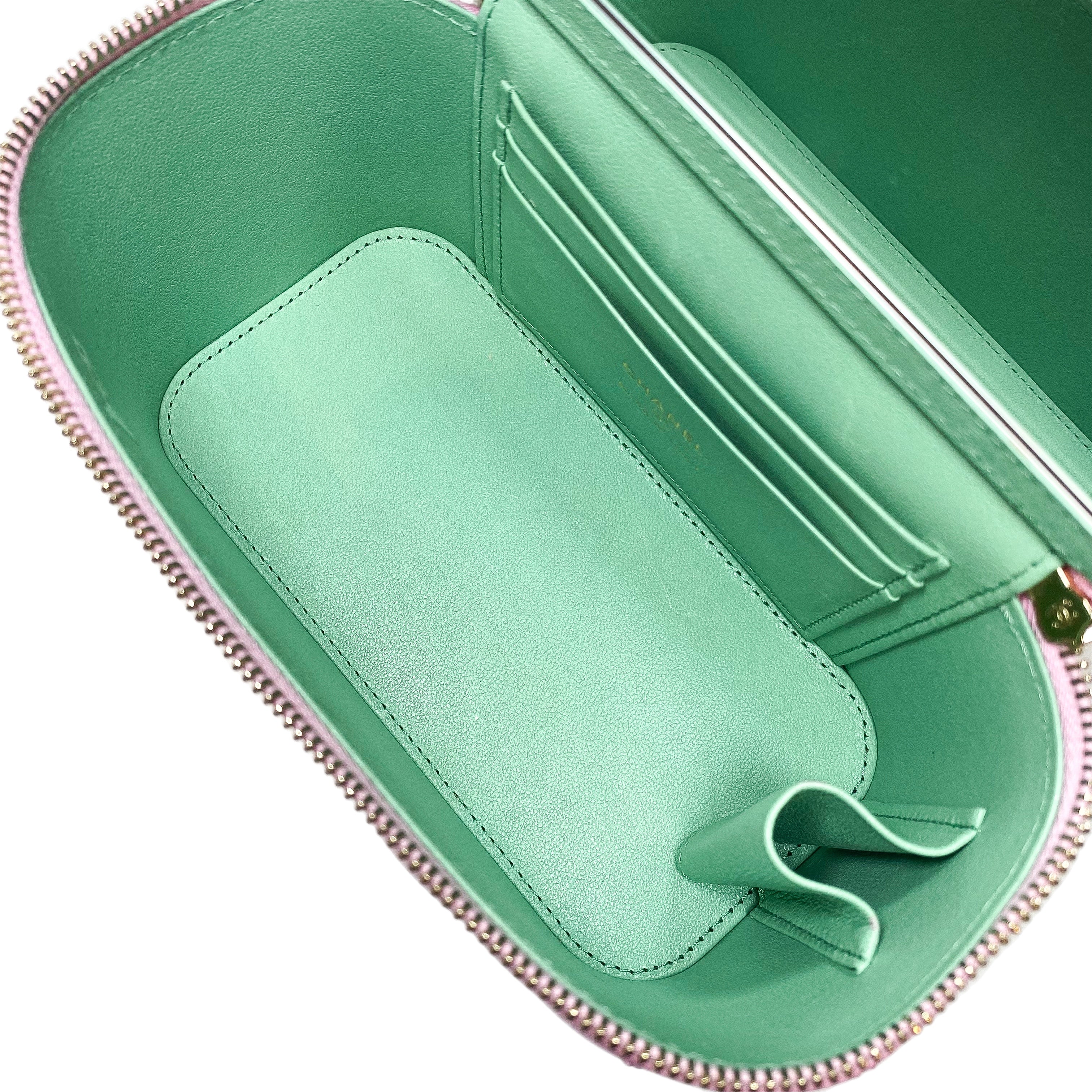 Chanel Pink Mint Green Vanity Case