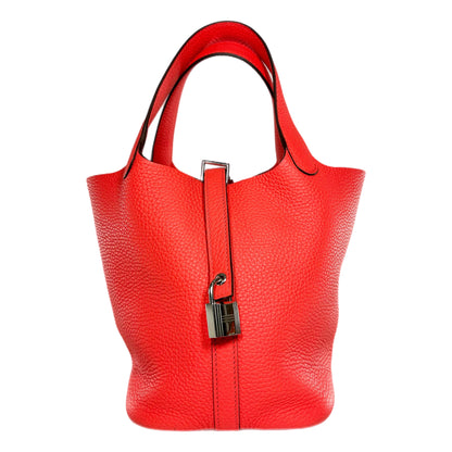 Hermes Picotin 18 Rose Texas Palladium Hardware