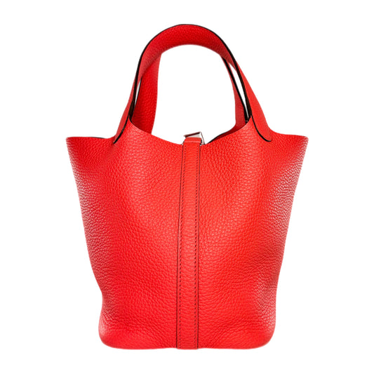 Hermes Picotin 18 Rose Texas Palladium Hardware