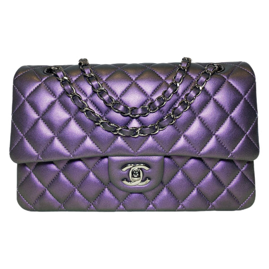 Chanel Iridescent Purple Medium Flap Bag