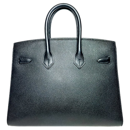 Hermes Birkin 25 Black Epsom Palladium Hardware