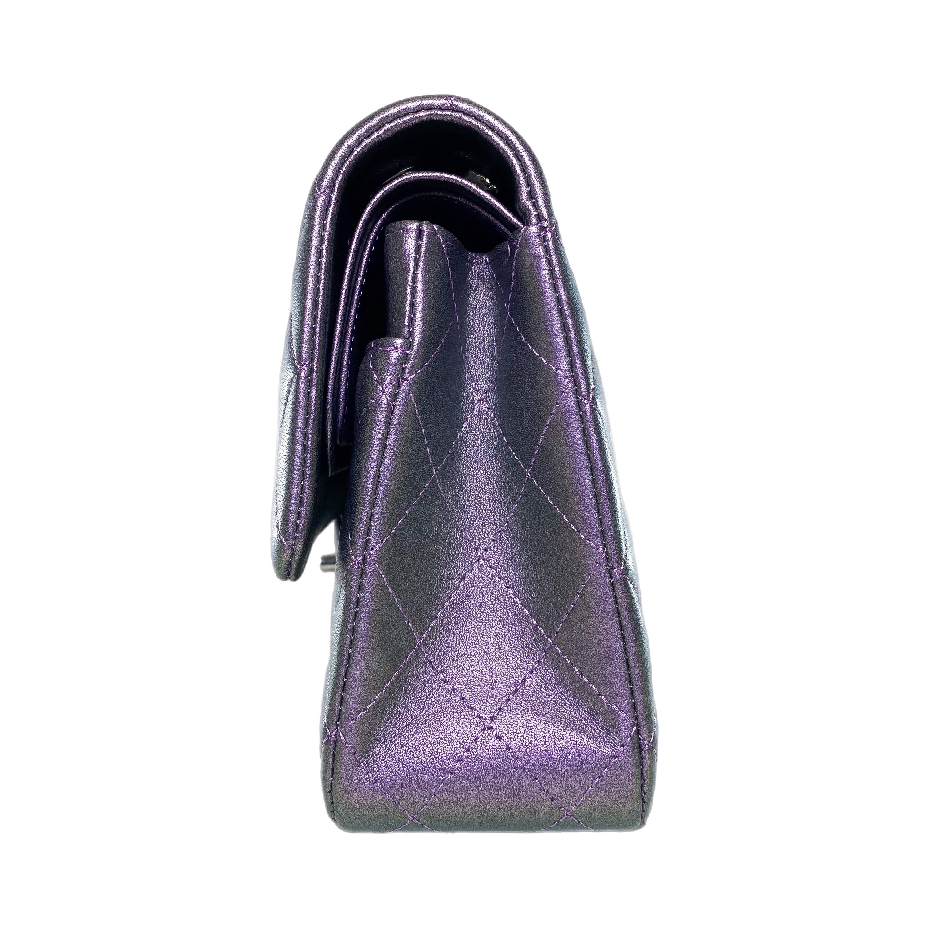 Chanel Iridescent Purple Medium Flap Bag Consign of the Times