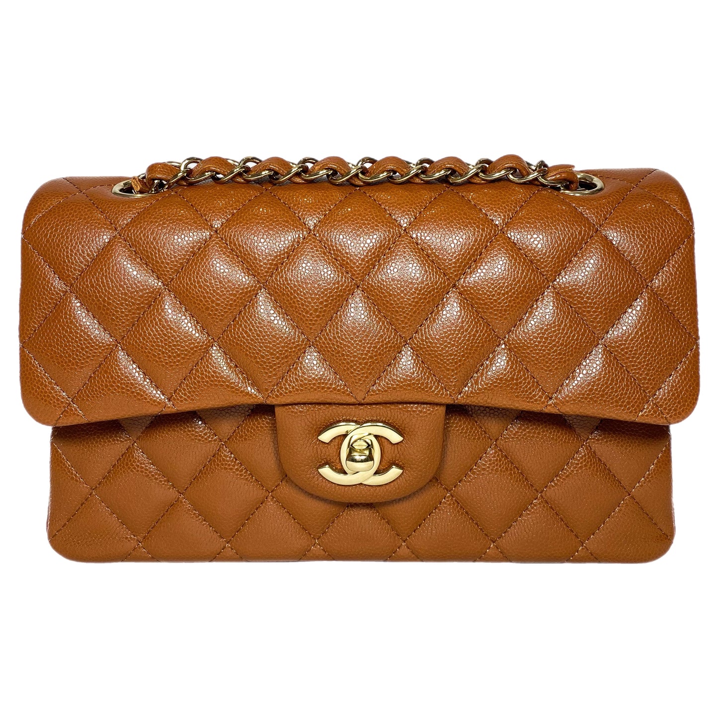 Chanel Brown Small Double Flap Bag