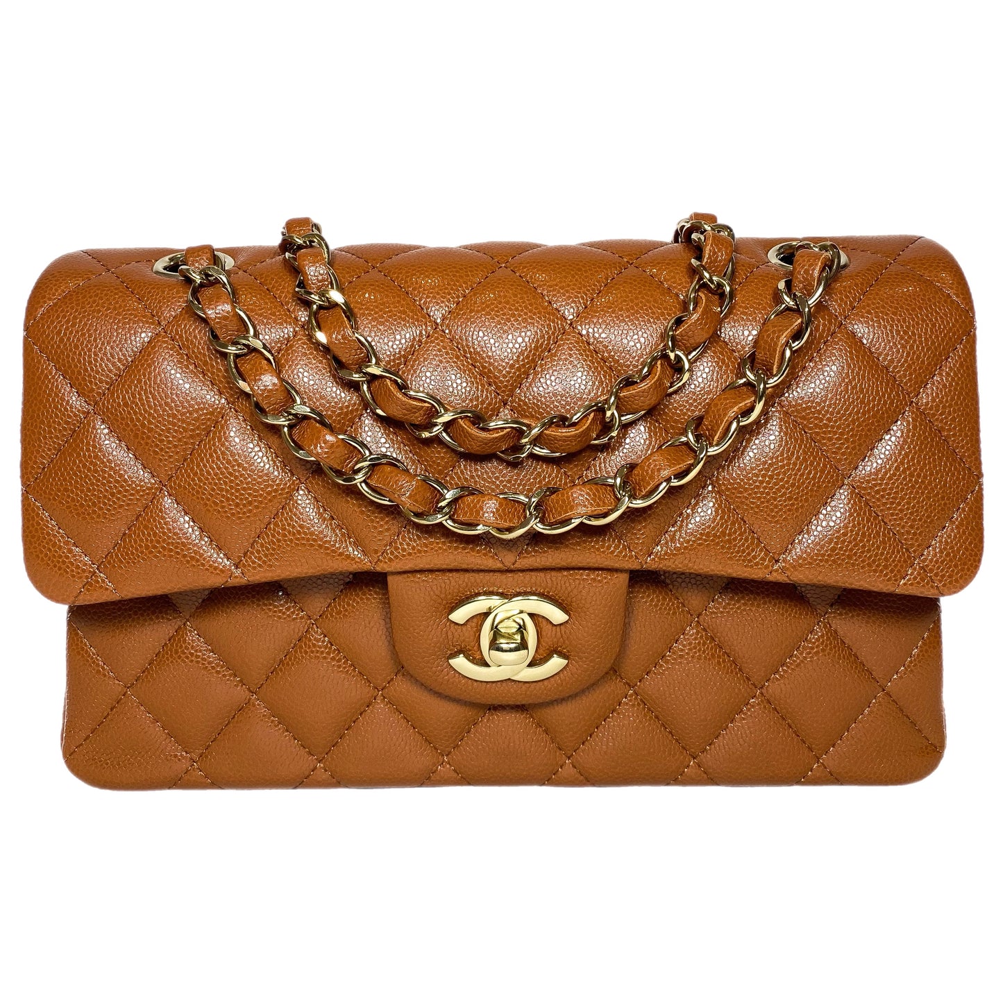 Chanel Brown Small Double Flap Bag