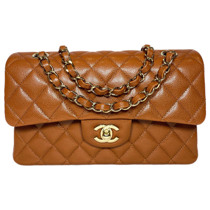 Chanel Brown Small Double Flap Bag