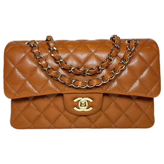 Chanel Brown Small Double Flap Bag