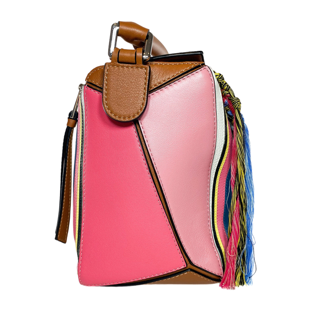 Multicolor Puzzle Pattern Women\'s Leather Bag Loewe Multicolor Leather Puzzle Mini Handbag main image 2