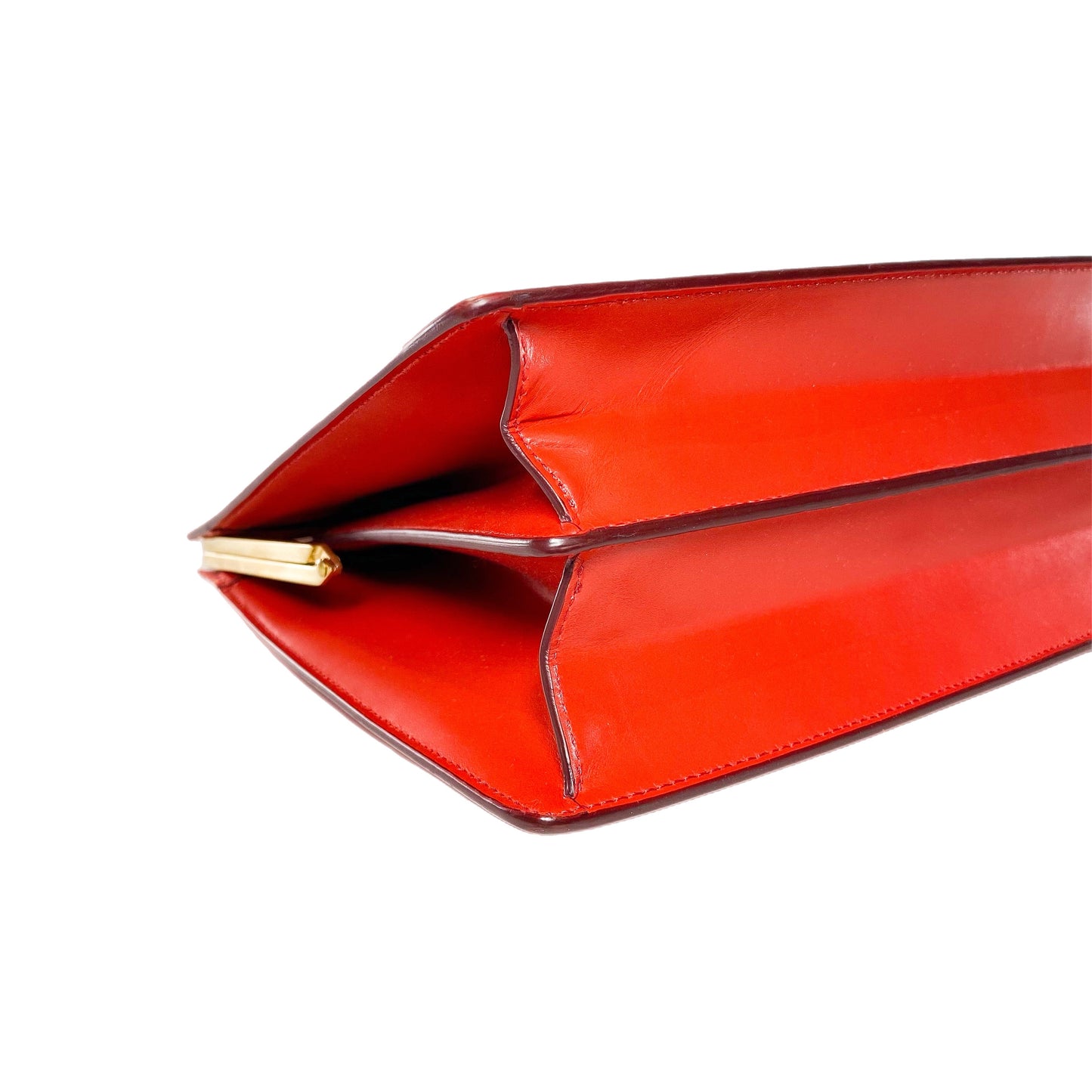 Celine Red Clasp Top Handle