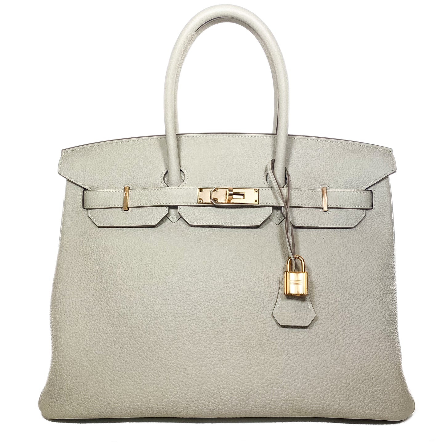 Hermes Birkin 35 Craie Togo Rose Gold Hardware