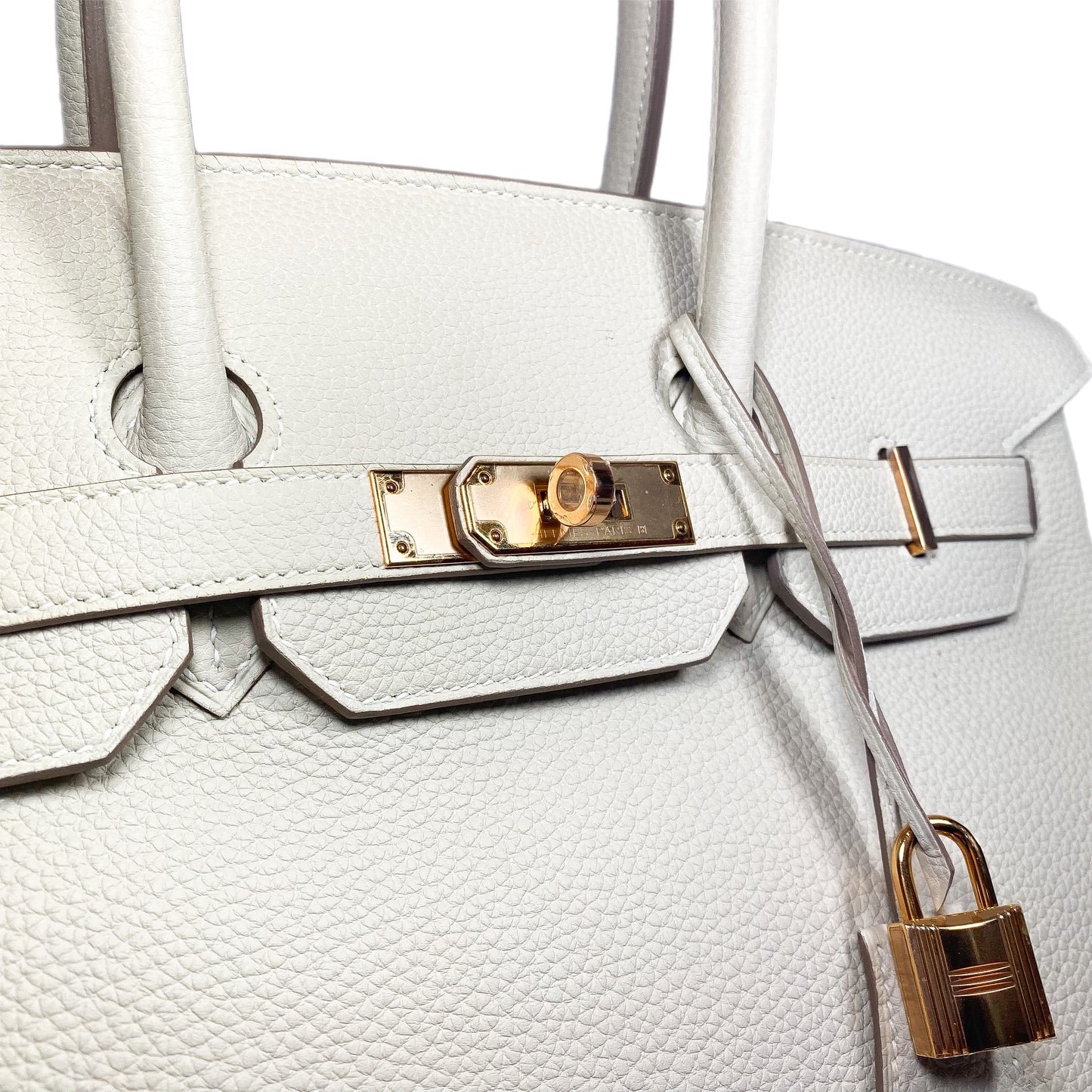 Hermes Birkin 35 Craie Togo Rose Gold Hardware