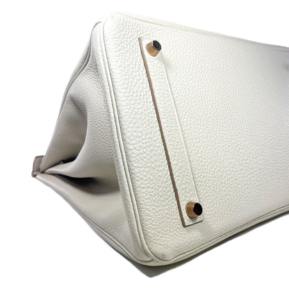 Hermes Birkin 35 Craie Togo Rose Gold Hardware