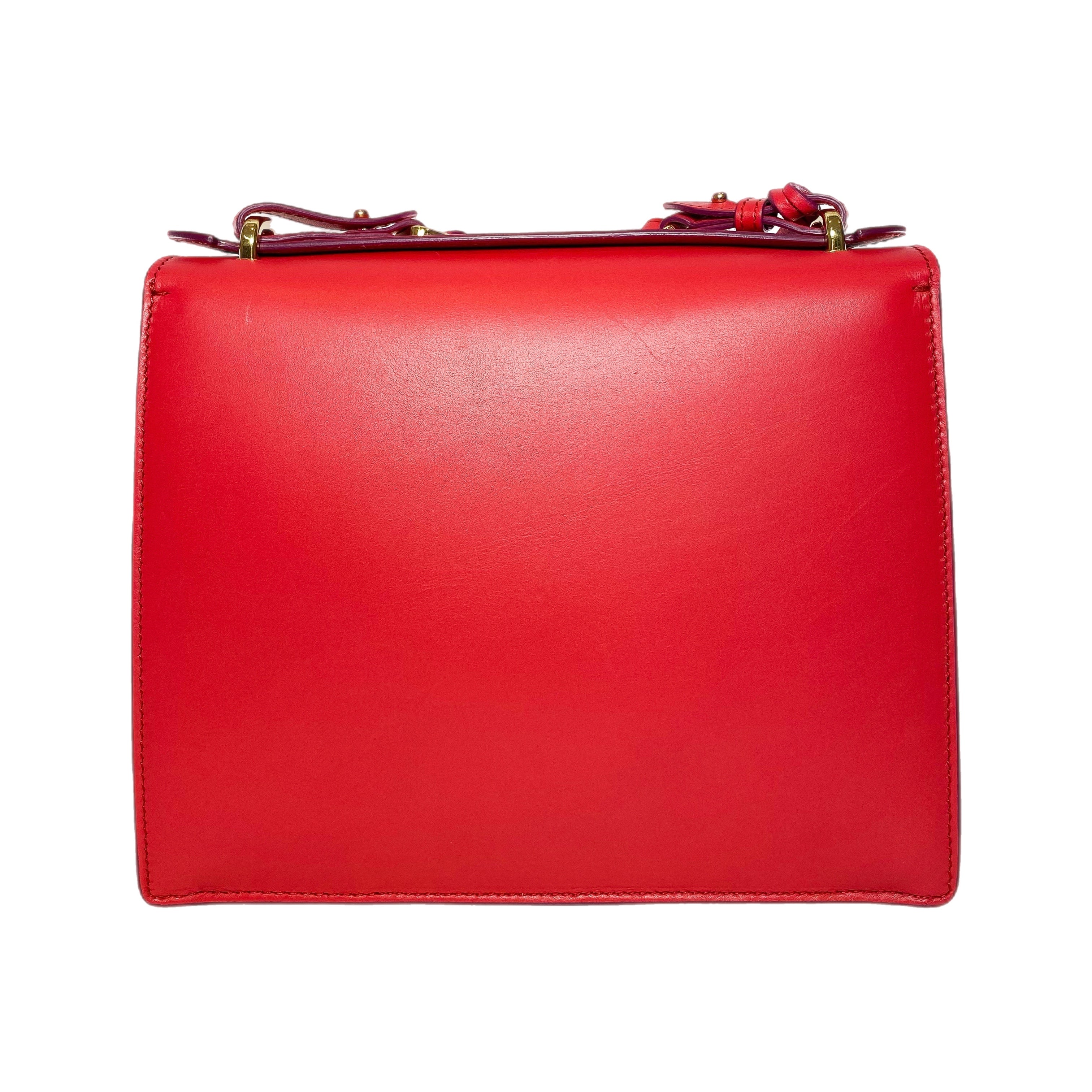 Ferragamo Colorblock Marisol Top Handle Shoulder Bag