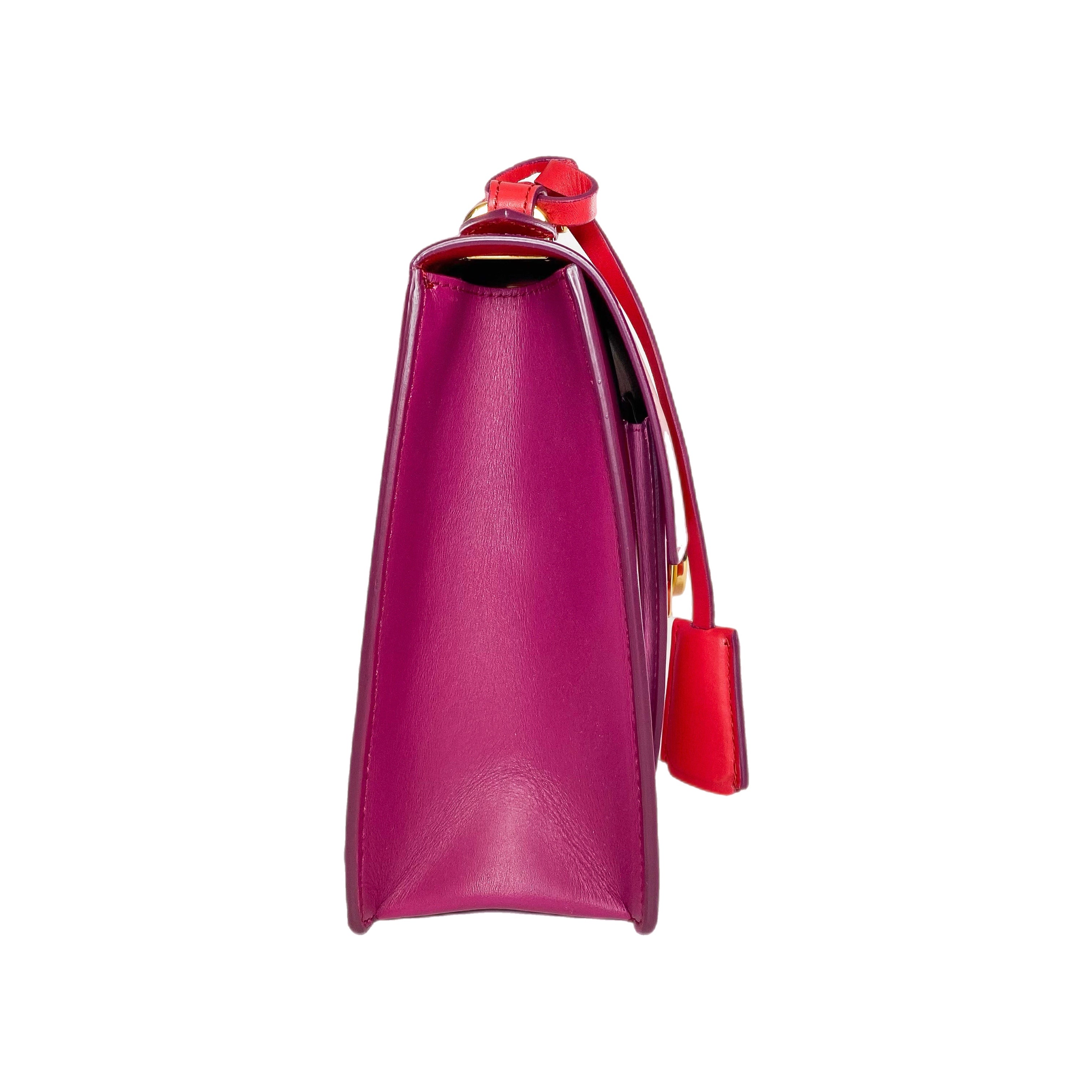 Ferragamo Colorblock Marisol Top Handle Shoulder Bag