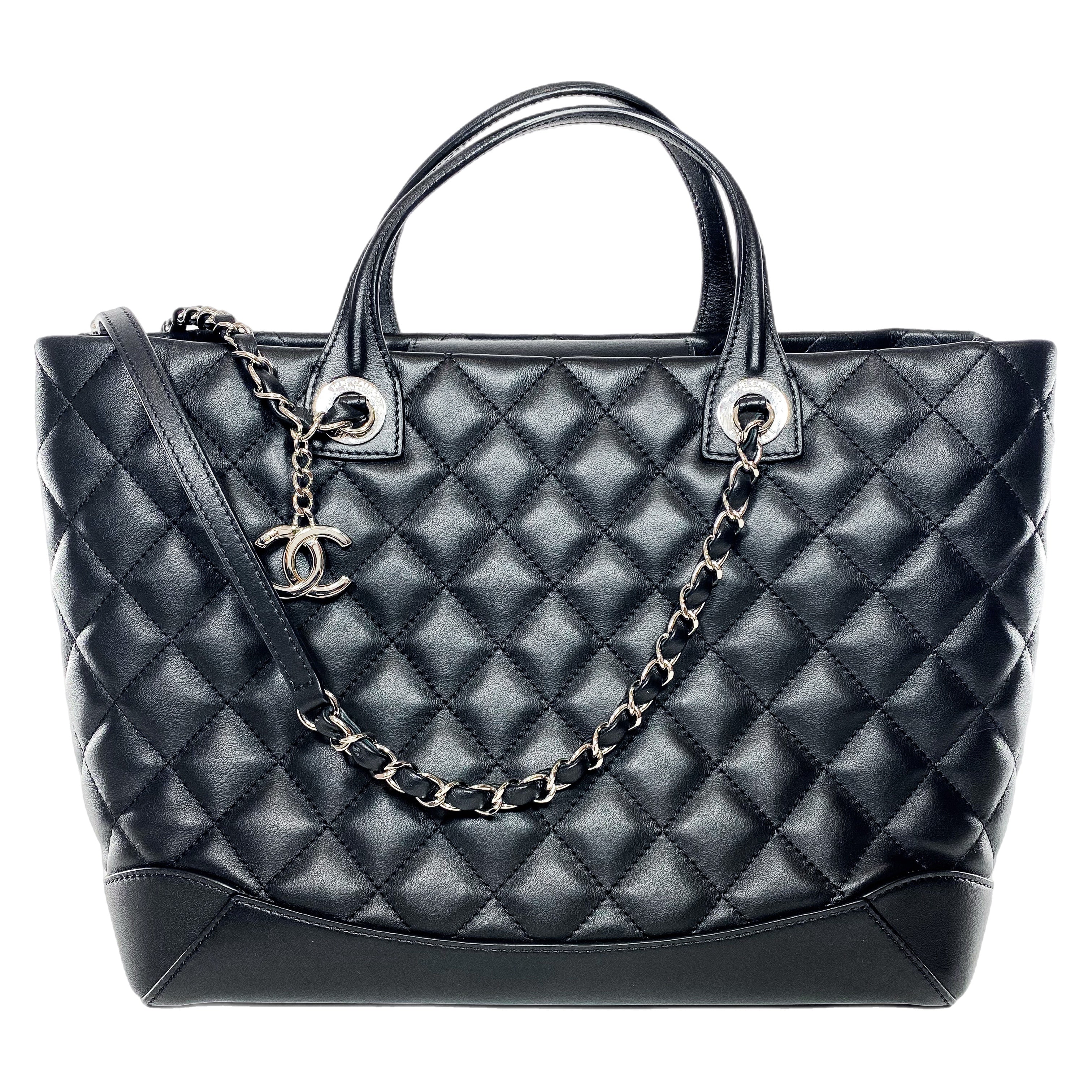 Chanel Black Small Easy Shopping Tote