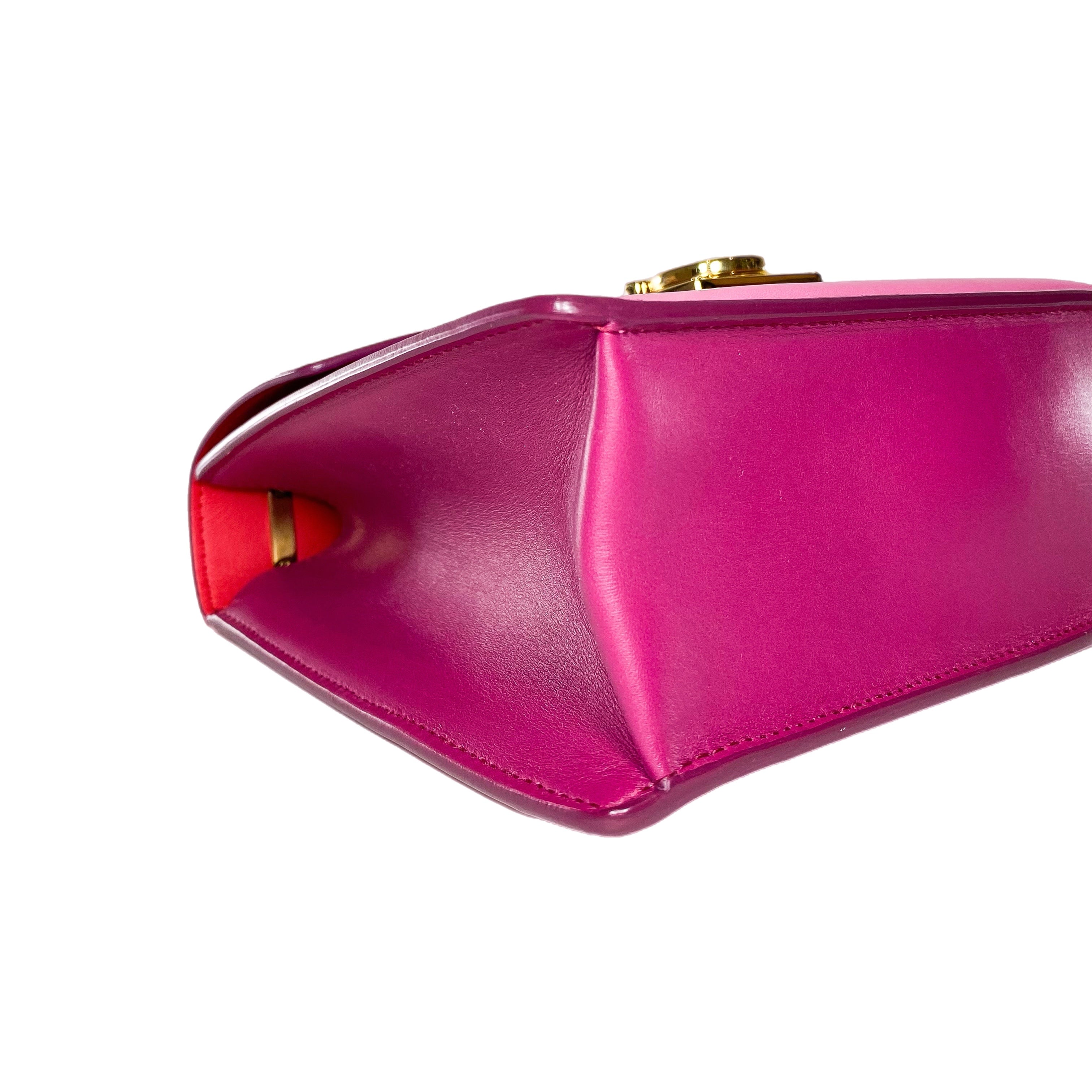 Ferragamo Colorblock Marisol Top Handle Shoulder Bag