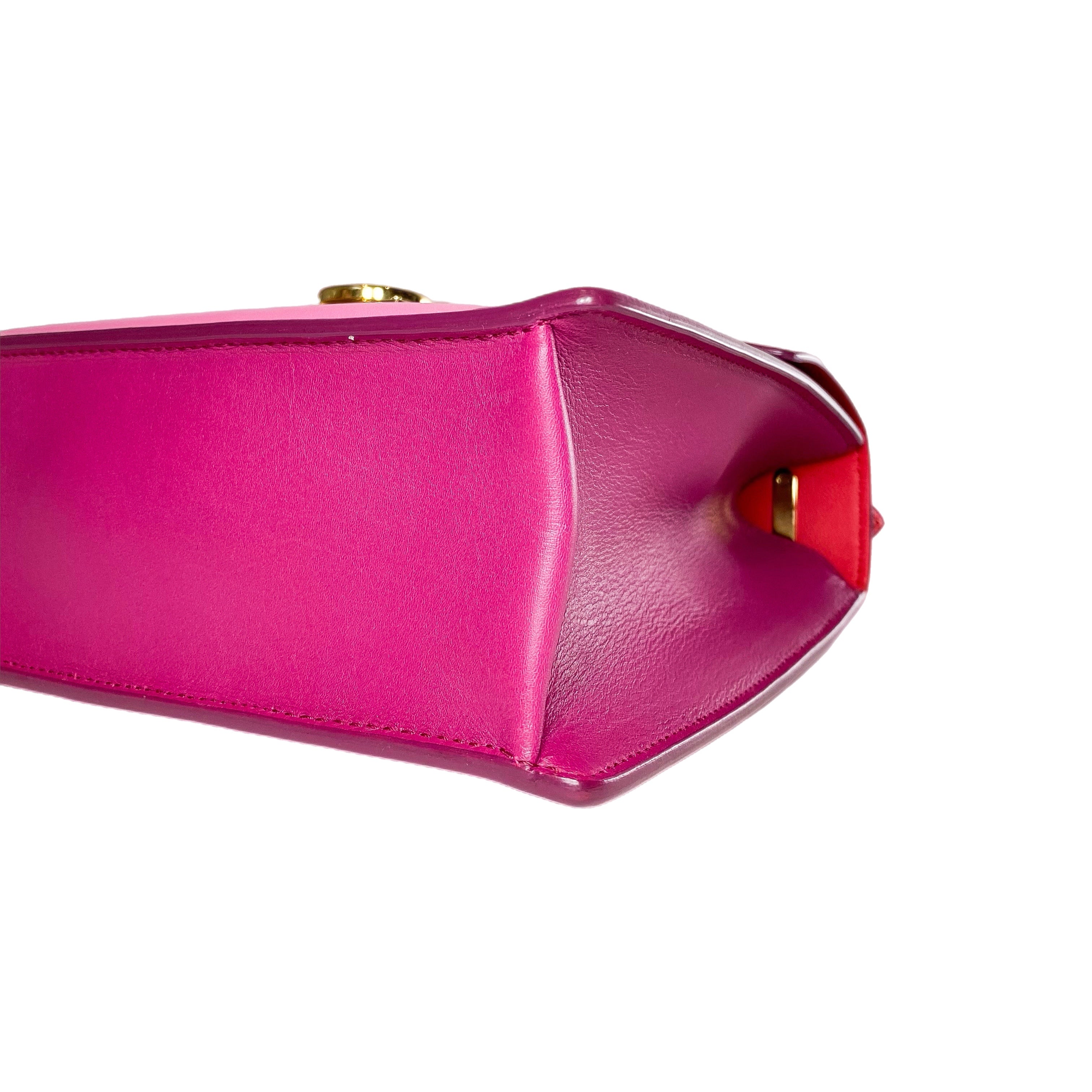 Ferragamo Colorblock Marisol Top Handle Shoulder Bag